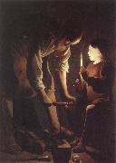 Georges de La Tour Young Christ with St.Joseph in the Capenter-s shop oil painting